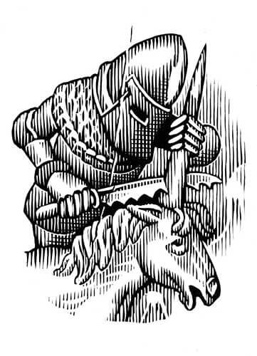 The capture of the Unicorn illustration